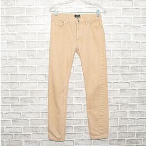 A.P.C. PETIT STANDARD Jean Droit Etroit Denim Beige Button Fly size 27